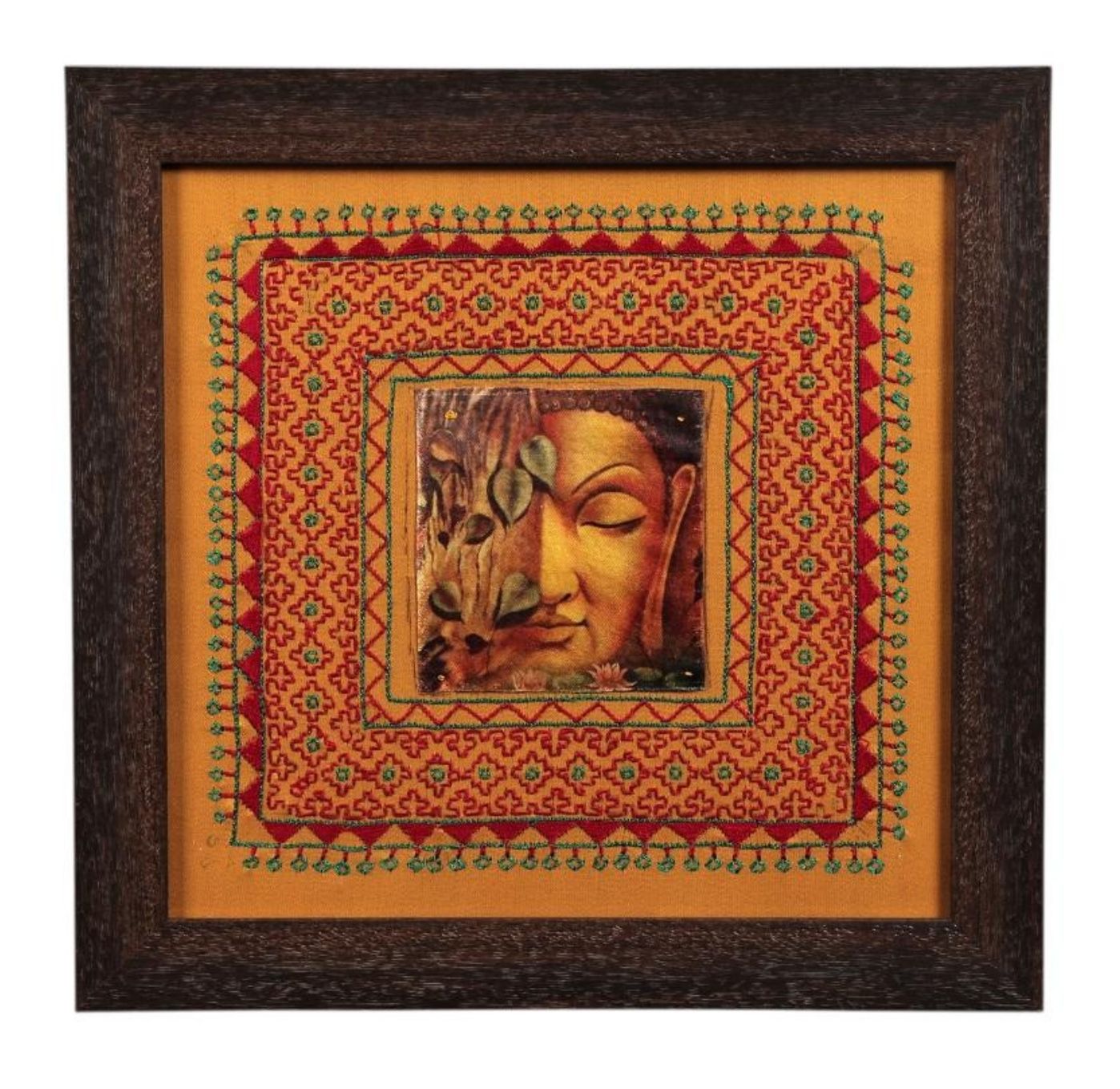 Buddha hand Embroidered Wall Hanging