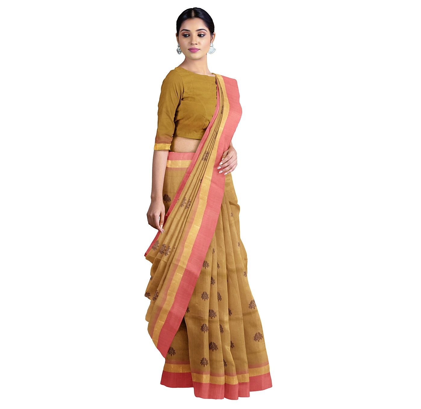 Handloom Cotton Saree – Sold