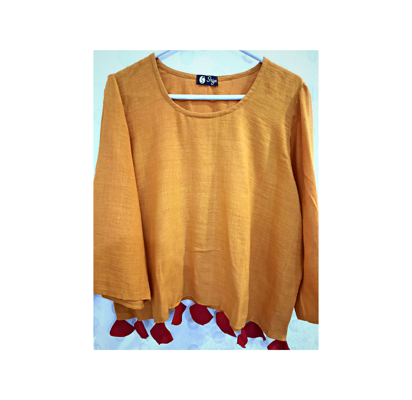 Yellow Kala Cotton western  Top