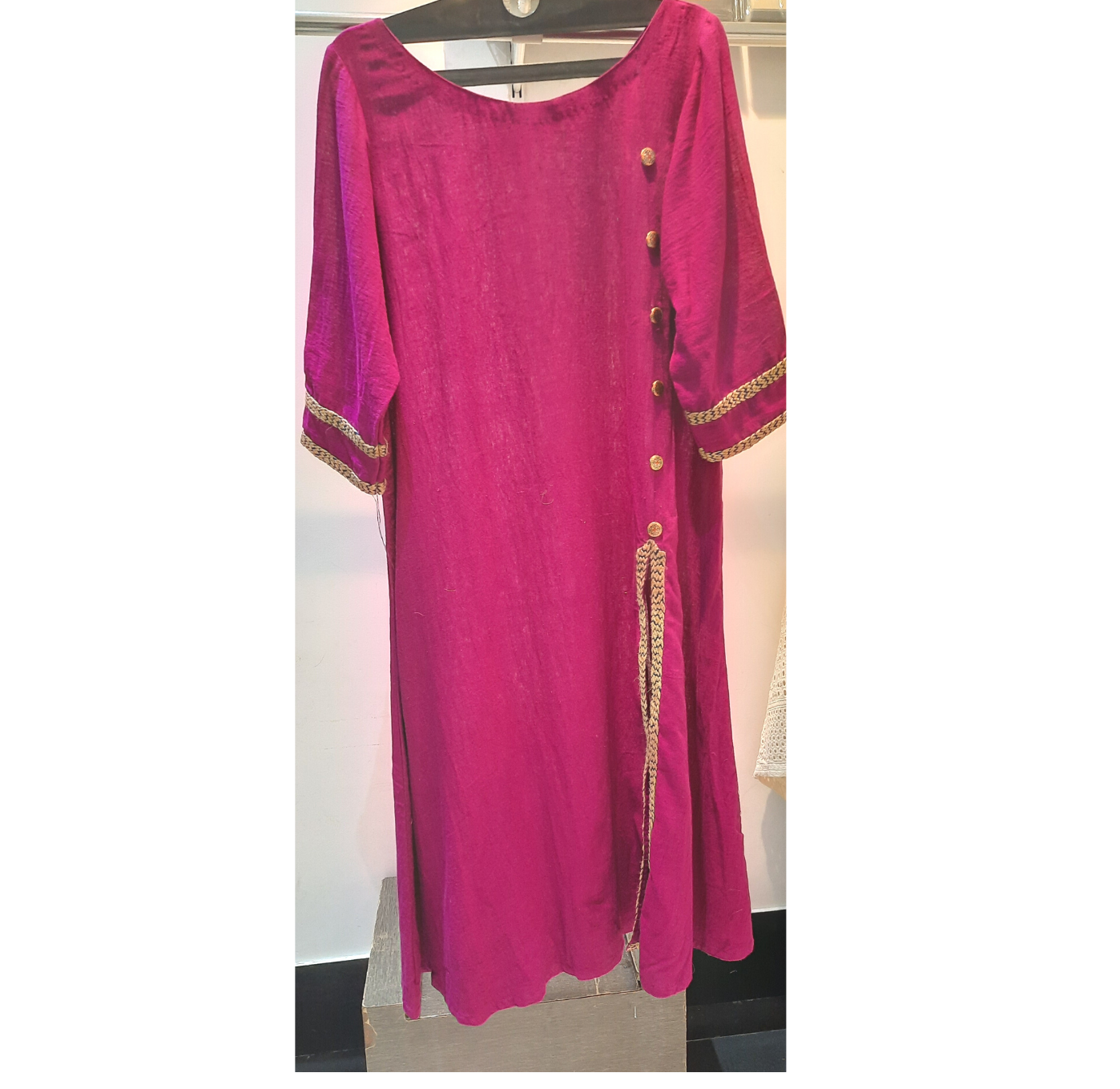 Fuschia Kala Cotton Kurta