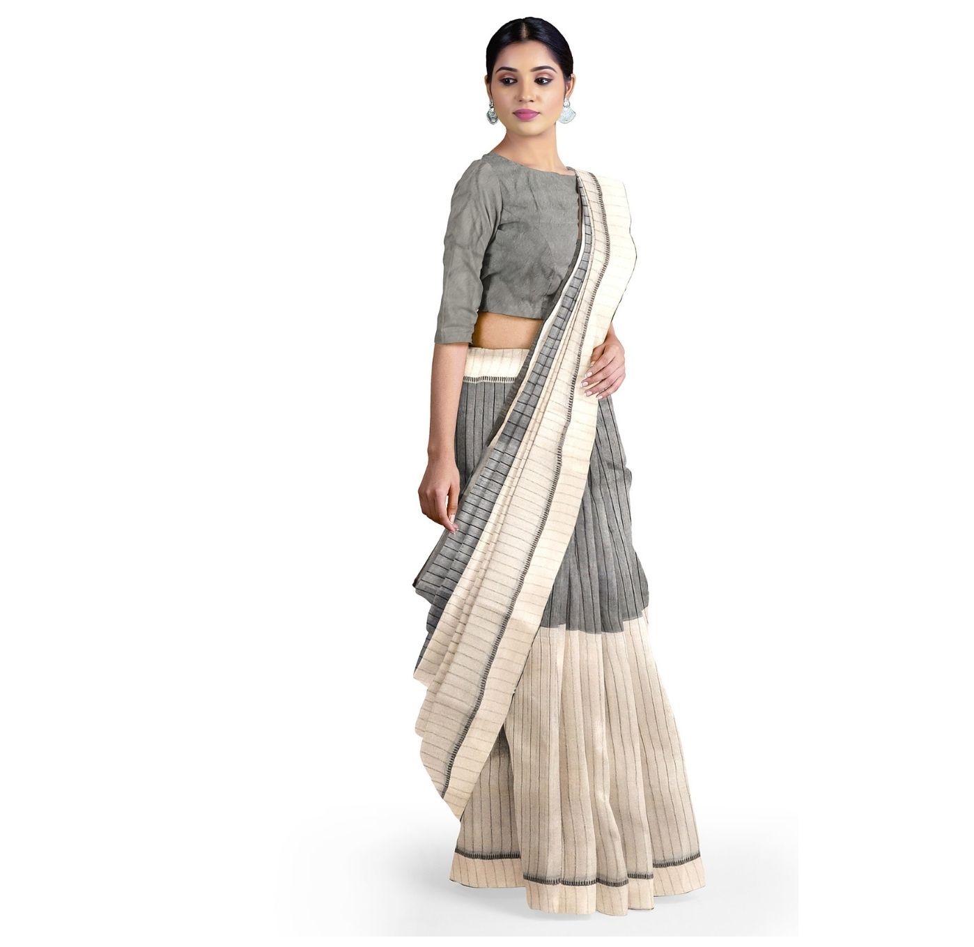 Designer Pure Handloom Cotton Saree- Sold