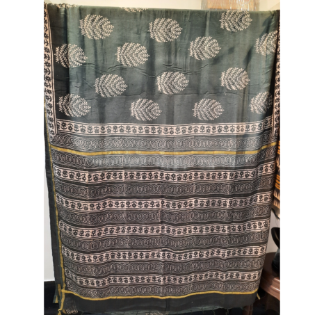 Tie And Dye Chanderi Silk Cotton Saree 6